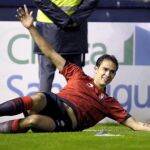 Lolo celebra el segundo gol de su equipo