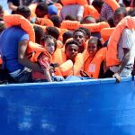 Algunos de los inmigrantes rescatados el pasado viernes. Foto: Reuters