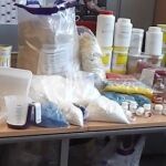 Se trata de un laboratorio artesanal ubicado en una vivienda que carece de unas mínimas condiciones de salubridad.