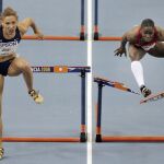 Lolo Jones y la española Josephine Onyia