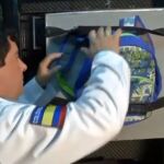 Prueba de tiro en una de las mochilas antibalas