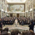 El Papa durante una audiencia con la asociación de padres católicos italianos