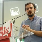 El candidato de IU-Unidad Popular, Alberto Garzón