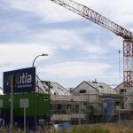 Viviendas en construcción hoy en Valdebebas, Madrid.