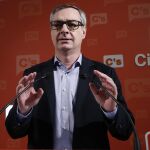 El vicesecretario general de Ciudadanos, José Manuel Villegas, durante la rueda de prensa que ha ofrecido hoy en Madrid para valorar la actualidad política