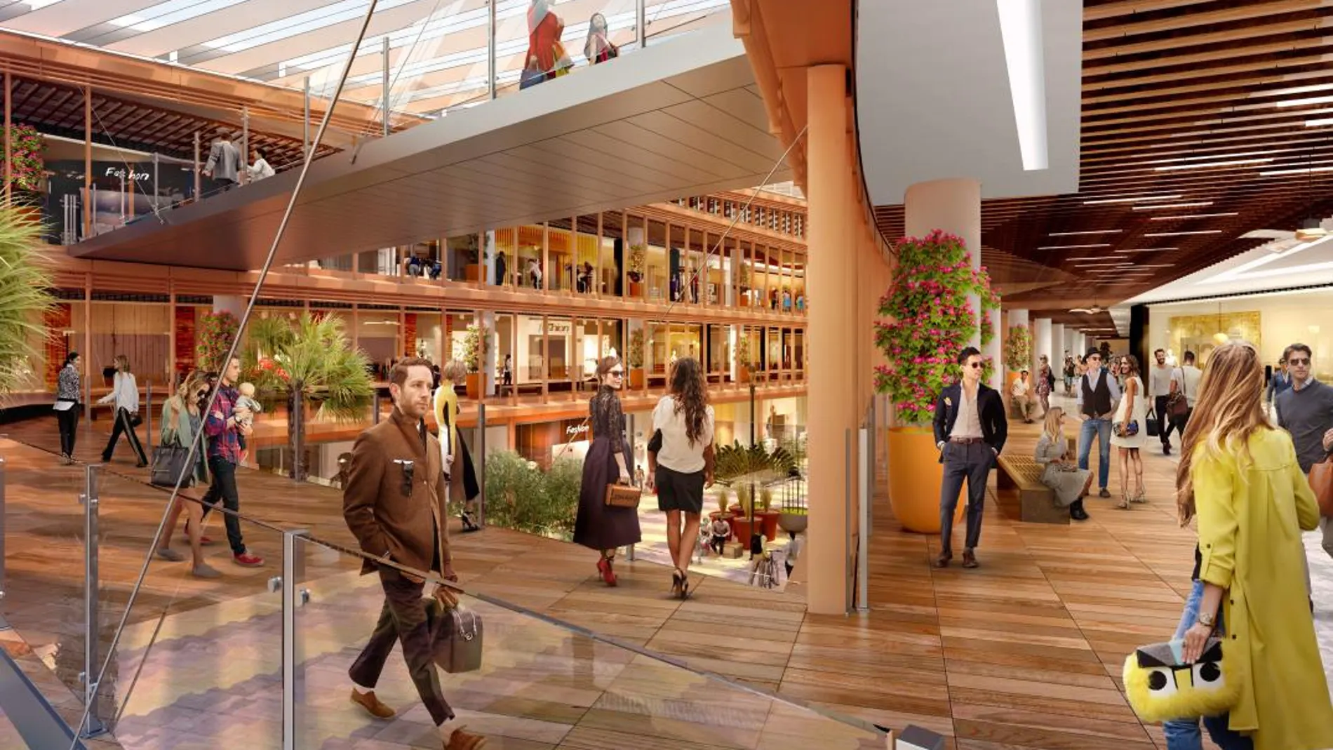 El centro comercial completa el conjunto Torre Sevilla