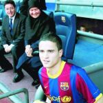 Ibrahim Afellay se vistió el día 24 por primera vez con su nueva camiseta azulgrana