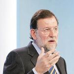 El líder del PP, Mariano Rajoy
