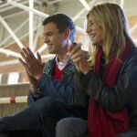 Pedro Sánchez junto a su esposa acudió a ver un partido de baloncesto de una de sus hijas en la jornada de reflexión del 20D.