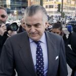 El extesorero del PP Luis Bárcenas ha acudido hoy a los juzgados de Plaza Castilla para declarar por el borrado de los ordenadores del PP