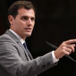 El presidente de Ciudadanos y candidato a la Presidencia del Gobierno, Albert Rivera