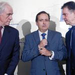 Juan Pablo Lázaro, presidente de Ceim, en el centro, en el acto organizado por Nueva Economía Fórum
