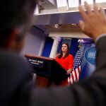 La portavoz de la Casa Blanca, Sarah Sanders / Reuters