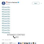 La Policía revoluciona las redes con su apoyo a la víctima de «La Manada»: #NoEsNo