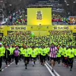 Salida de la San Silvestre en la edición de 2014
