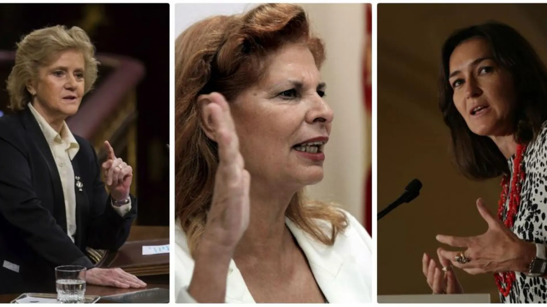 Soledad Becerril, Carmen Alborch y Ángeles González-Sinde