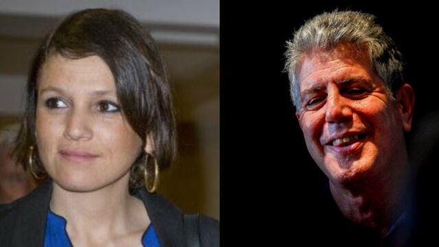 Inés Zorreguieta y el chef estrella norteamericano Anthony Bourdain