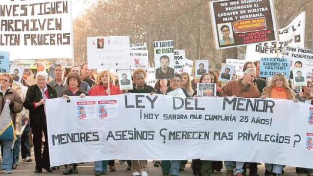 Una de las múltiples protestas ciudadanas para pedir que se agraven las penas a menores con delitos graves