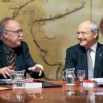 Justo cuando se cumplen siete años del nombramiento de los consellers del primer tripartito, el segundo tripartito se despedía ayer