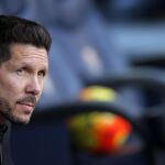 El entrenador del Atlético de Madrid, el argentino Diego Simeone