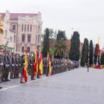 En la imagen, una revisión del Ejército de Tierra en el cuartel del Bruc de Barcelona