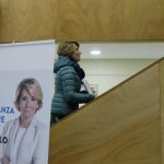 La portavoz del PP en el Ayuntamiento de Madrid, Esperanza Aguirre, durante la presentación de su nuevo libro "Yo no me callo"