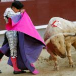 Aparicio, momentos antes de la cogida