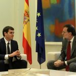 Mariano Rajoy y Albert Rivera durante la reunión en La Moncloa el pasado mes de diciembre