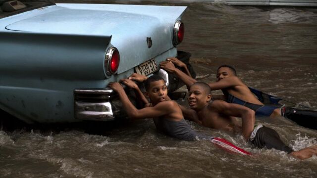 Fuertes lluvias en Cuba, en una imagen tomada el pasado mes de octubre