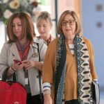 Adelaida de la Calle, consejera de Educación, momentos antes de comparecer en el Parlamento