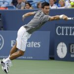 Novak Djokovic, durante el partido contra Benoit Paire
