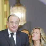 La ministra, junto a su homólogo marroquí, Fassi Fihri