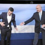 Tsipras y el líder de Nueva Democracia en el cara a cara de ayer