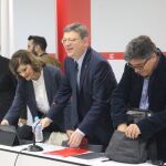 Reunión de la Comisión Ejecutiva del PSPV hoy en Valencia.