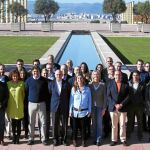 Los miembros de la lista del PP a las generales por Barcelona se hicieron una foto de familia en Montjuïc