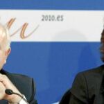 Ashton, jefa de la diplomacia europea (en la imagen, con Moratinos), no se pronuncia sobre Ceuta y Melilla
