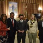 Beltrán Pérez posa con el que ahora es núcleo duro del PP en el consistorio