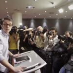 El portavoz parlamentario de Podemos, Íñigo Errejón