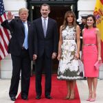 Donald Trump y Melania con los Reyes/Foto: Reuters