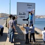 Protestas en la frontera con Ceuta