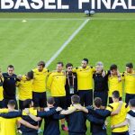 La plantilla del Sevilla escucha a Emery en el St. Jakob