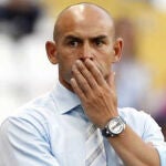 El entrenador del Rayo Vallecano, Francisco Jémez