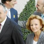 Elena Salgado presentó ayer en el Congreso de los Diputados los Presupuestos de «la recuperación»