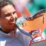 Nadal, con uno de sus once títulos en Montecarlo