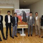 Los protagonistas de la Feria de Santiago, en la presentación de los carteles