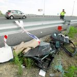Un accidente mortal provoca el corte de la M-50 y kilómetros de retenciones