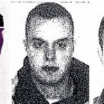 De izquierda a dcha., retrato robot del asesino realizado por la Policía en 2001, dos fotografías de «Ata» en 1998, una de 2000 reconocida por el hijo de Giménez Abad y la última, del pasado marzo