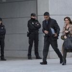 El mayor de los Mossos Josep Lluis Trapero, a su llegada hoy a la Audiencia Nacional