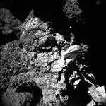 Imagen tomada por la sonda Rosetta