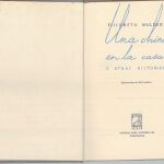 Primera edición de su libro «Una china en la casa y otras historias».